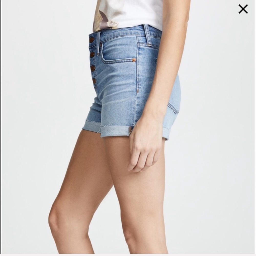 🎈Madewell High rise Button Shorts - Picture 5 of 7